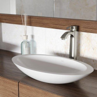 VIGO Wisteria Matte Stone Vessel Bathroom Sink