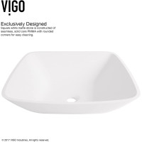 VIGO Hyacinth Matte Stone Vessel Bathroom Sink