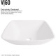 VIGO Hyacinth Matte Stone Vessel Bathroom Sink