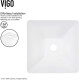 VIGO Hibiscus Matte Stone Vessel Bathroom Sink