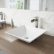VIGO Hibiscus Matte Stone Vessel Bathroom Sink