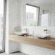 VIGO Hibiscus Matte Stone Vessel Bathroom Sink