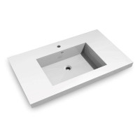 Topmount Bathroom Resin Basin 000 3722BP
