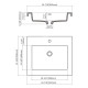 Topmount Bathroom Resin Basin 000 2522BP