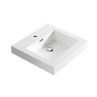 Topmount Bathroom Resin Basin 000 1818BP