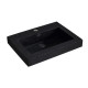 Topmount Bathroom Black Resin Basin 000 2418BP-BL