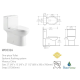 Siphonic One Piece toilet WC0324S by Pasgo