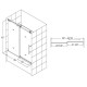 RAYMORE SERIES 59 IN. X 62 IN. FRAMELESS SLIDING TUB DOOR IN BRUSHED NICKEL