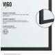 VIGO VG6077MBCL3474 3.0" L -34.13" W -74.0" H Meridian Framed Fixed Rectangle Shower Screen with Clear 0.38" Tempered Glass and Stainless Steel Hardware in Matte Black Finish