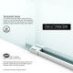 VIGO Elan Frameless Adjustable Sliding Tub Door