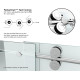 VIGO Elan Frameless Adjustable Sliding Tub Door