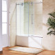 VIGO Elan Frameless Adjustable Sliding Tub Door