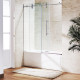 VIGO Elan Frameless Adjustable Sliding Tub Door