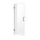 FELLOW SERIES 24 IN. BY 72 IN. FRAMELESS HINGED SHOWER DOOR IN BRUSHED NICKEL WITH HANDLE