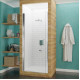 LANCER 23 IN. X 72 IN. SEMI-FRAMELESS SHOWER DOOR WITH TSUNAMI GUARD