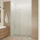LONGBOAT SERIES 60 IN. X 76 IN. SEMI-FRAMELESS SHOWER DOOR WITH TSUNAMI GUARD