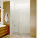 LONGBOAT SERIES 60 IN. X 76 IN. SEMI-FRAMELESS SHOWER DOOR WITH TSUNAMI GUARD