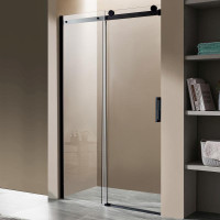 RHODES SERIES 60 IN. X 76 IN. FRAMELESS SLIDING SHOWER DOOR WITH HANDLE