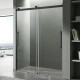 STELLAR SERIES 60 IN. X 76 IN. FRAMELESS SLIDING SHOWER DOOR WITH HANDLE