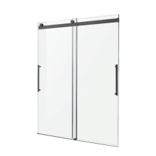 STELLAR SERIES 60 IN. X 76 IN. FRAMELESS SLIDING SHOWER DOOR WITH HANDLE