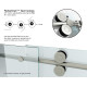 VIGO Elan Adjustable Frameless Sliding Shower Door
