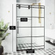 VIGO Elan Frameless Sliding Shower Door in Matte Black with Handle
