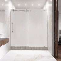 VIGO Elan Adjustable Frameless Sliding Shower Door