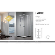 Shower door LY8105 Polished chrome