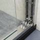 Triple Sliding (tri-pass) shower door LY3501(PC)