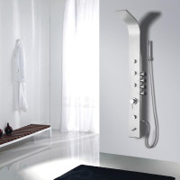 Shower panel CR002 Brushed nickel