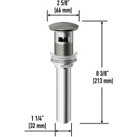 VIGO Bathroom Sink Pop-Up Drain With Overflow