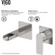 VIGO Atticus Wall Mount Bathroom Faucet