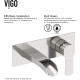 VIGO Cornelius Wall Mount Bathroom Faucet