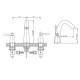 Two Handle Lavatory Faucet – 8001 007