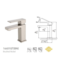 Single Handle Bathroom Faucet 16401QT(PC)