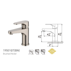 Single Handle Bathroom Faucet 19501QT
