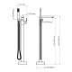 Freestanding Tub Faucet and Hand Shower – 8003 002
