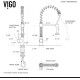 VIGO Edison Pull-Down Spray Kitchen Faucet