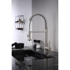 Lanuvio Brass Kitchen Faucet w/ Pull Out Sprayer
