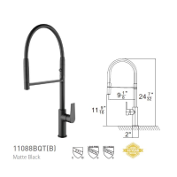 Handle Pull-Down Kitchen Faucet 11088QT
