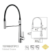 Single Handle Pull-Out Kitchen Faucet 15598BQT