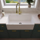 VIGO 33" Matte Stone Farmhouse Kitchen Sink