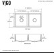 VIGO 33" Casement Front Matte Stone Double Bowl Farmhouse Kitchen Sink
