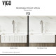 VIGO 33" Matte Stone Double Bowl Farmhouse Kitchen Sink