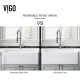 VIGO 30" Casement Front Matte Stone Farmhouse Kitchen Sink