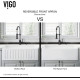 VIGO 30" Matte Stone Farmhouse Kitchen Sink