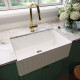 VIGO 30" Matte Stone Farmhouse Kitchen Sink