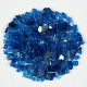 FIRE GLASS SAPPHIRE BLUE 0.25