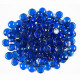 FIRE GLASS SAPPHIRE BLUE ROUND 0.5