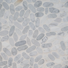 SLICED CARRARA WHITE PEBBLE